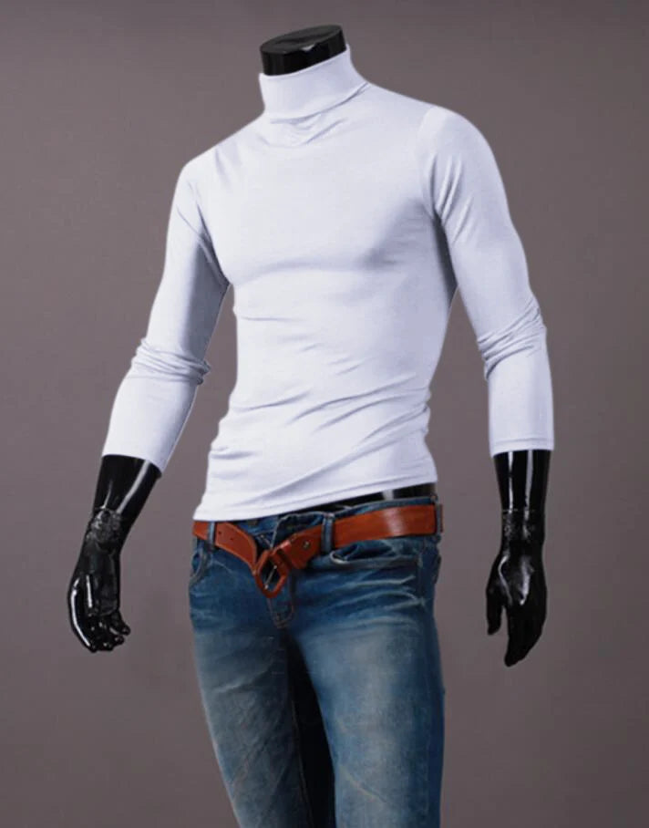 Men's Thermal Apparel: Winter High Neck, Slim Fit, Long Sleeved, Thermal Shirt / Rungear