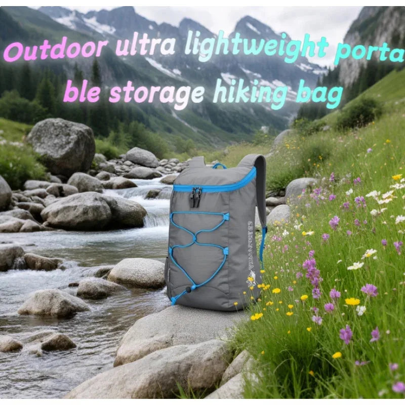 Trail Accessories Gear: Lightweight, Folding, Waterproof Storage Travel Backpack, Solid Colour, Large Capacity / Rungear