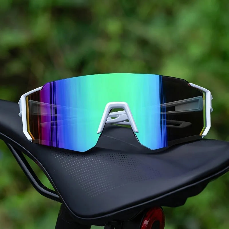Sport Shield Sunglasses – Large Frame, Anti-UV, Lightweight | Running & Cycling