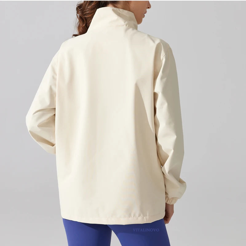 Women's Winter Apparel: Lightweight, Waterproof, Stand Collar, Windbreaker Jacket / Rungear