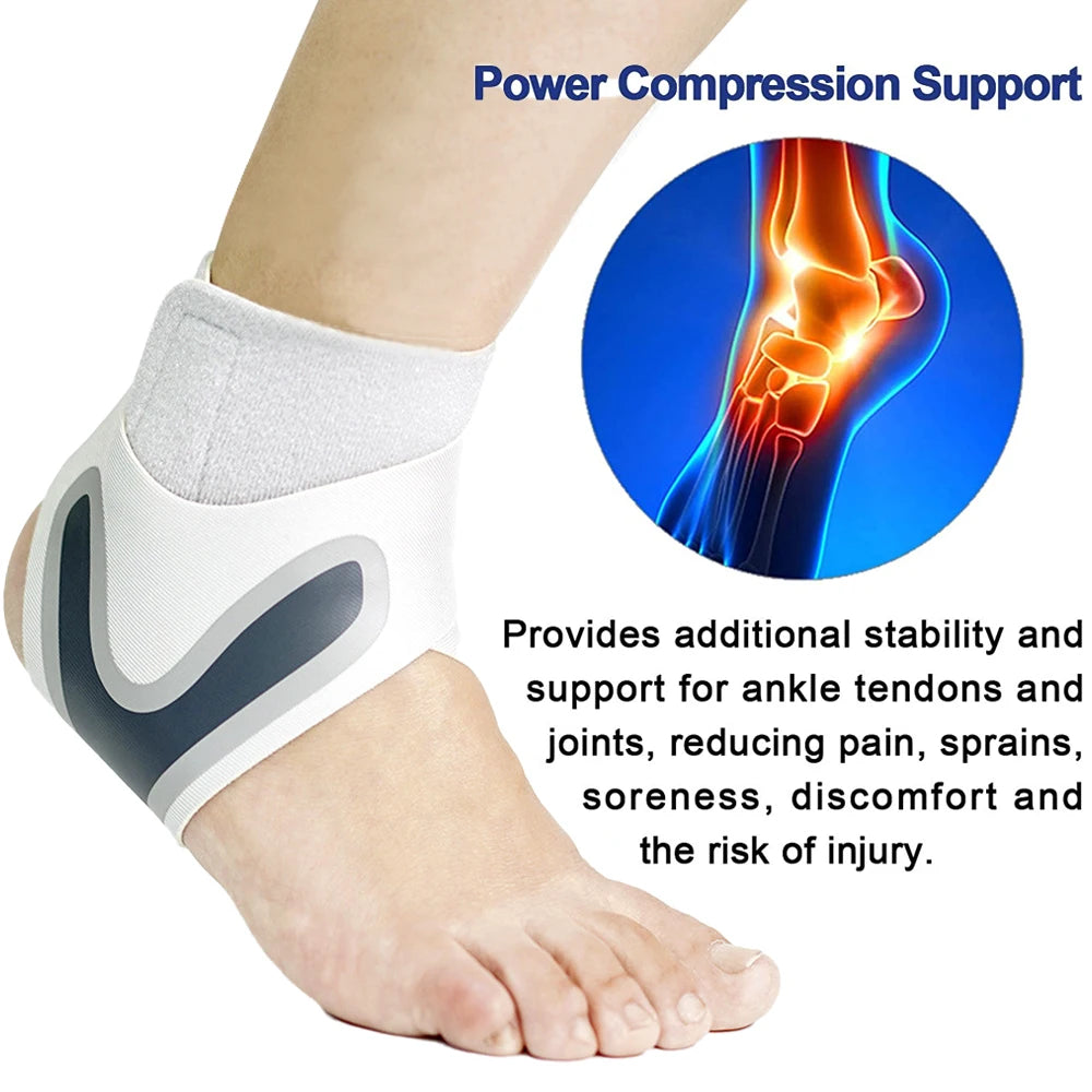 Recovery Gear Accessories: 1 PC Sport Ankle Stabilizer Brace, Compression Support for Pain Relief / Rungear