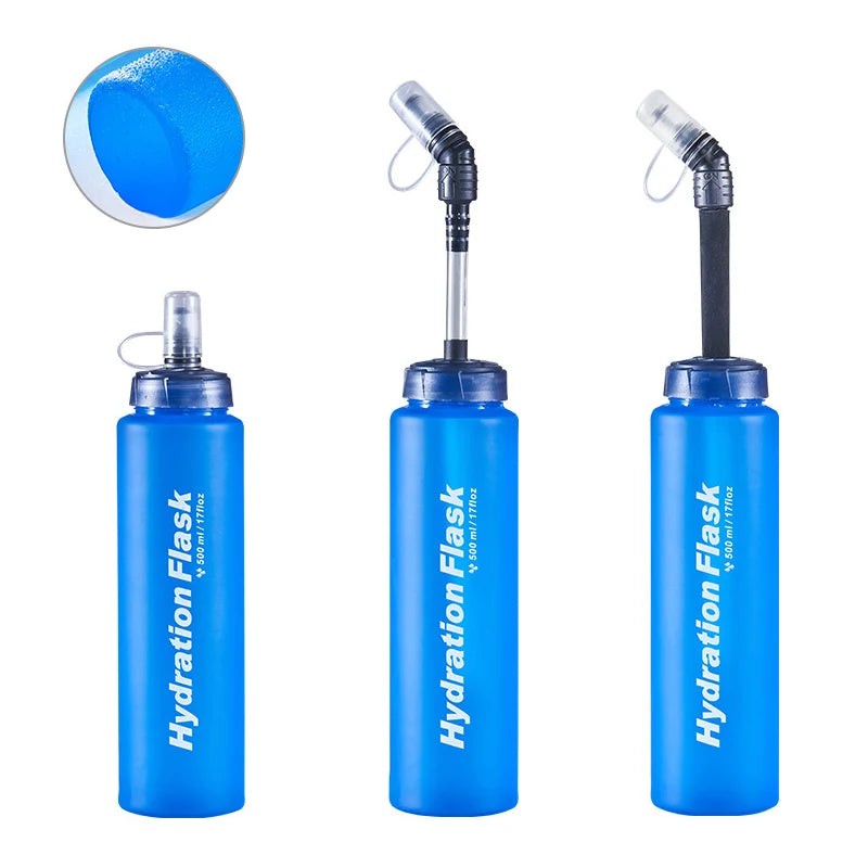 Running Hydration Accessories: Foldable TPU Soft Flask, 250ml, 500ml, 750ml / Rungear