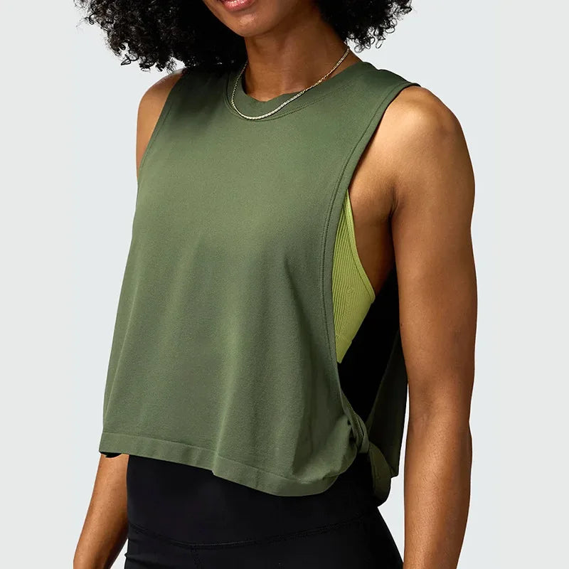 Women's Running Apparel: Sleeveless Mesh, Quick Dry, Breathable Tops For Cover Up / Rungear