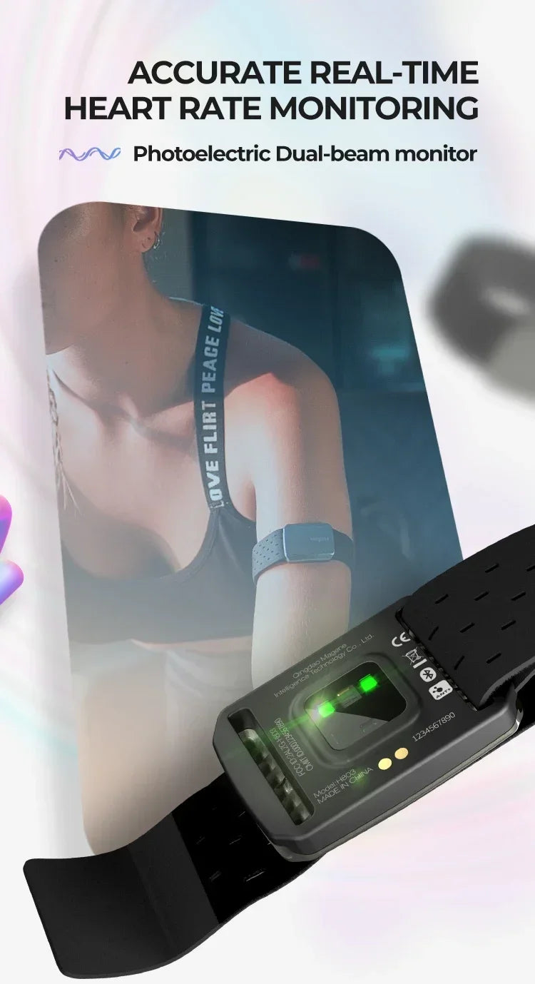 Magene H803 Optical Arm Heart Rate Monitor – Dual Mode ANT+ & Bluetooth Armband Sensor for Running, Cycling & Health Tracking | RUNGEAR