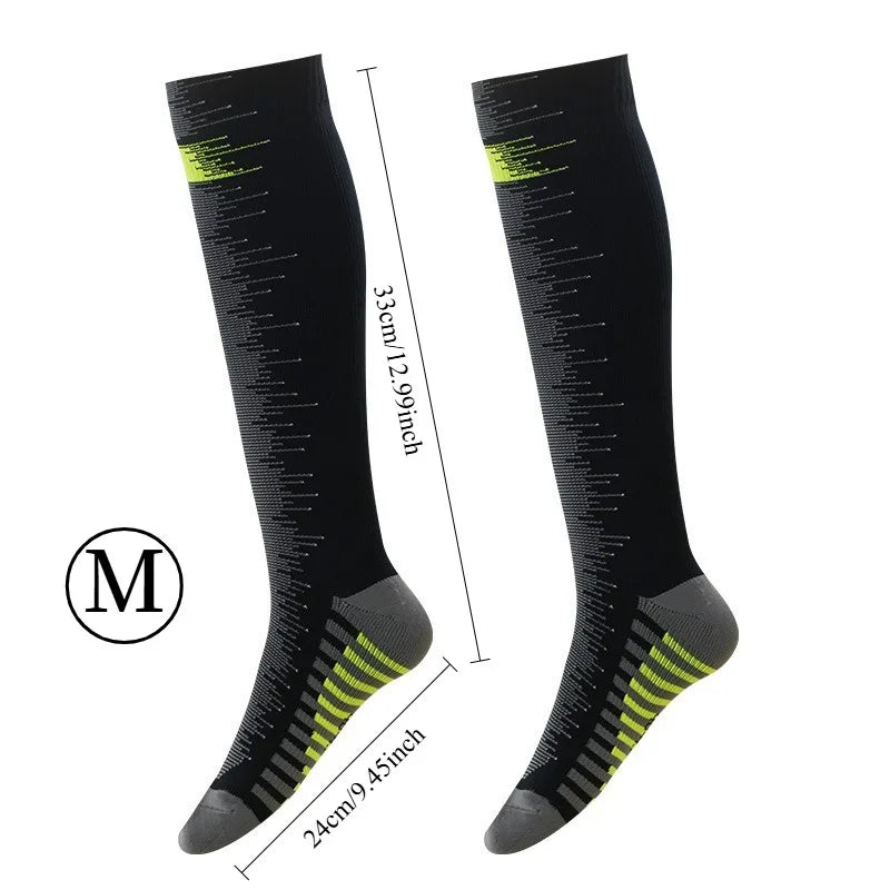 Men's Waterproof Knee-High Hiking Socks – Breathable, Anti-Slip, High Tube | Hiking, Trekking & Outdoor | M & L | 5 Styles