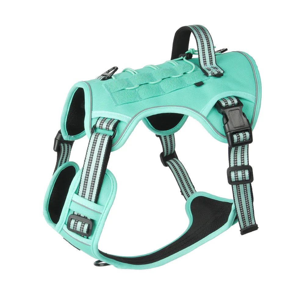 Dog Reflective Gear: Tactical Training, No Pull, Adjustable, Reflective Safety Dog Vest / Rungear