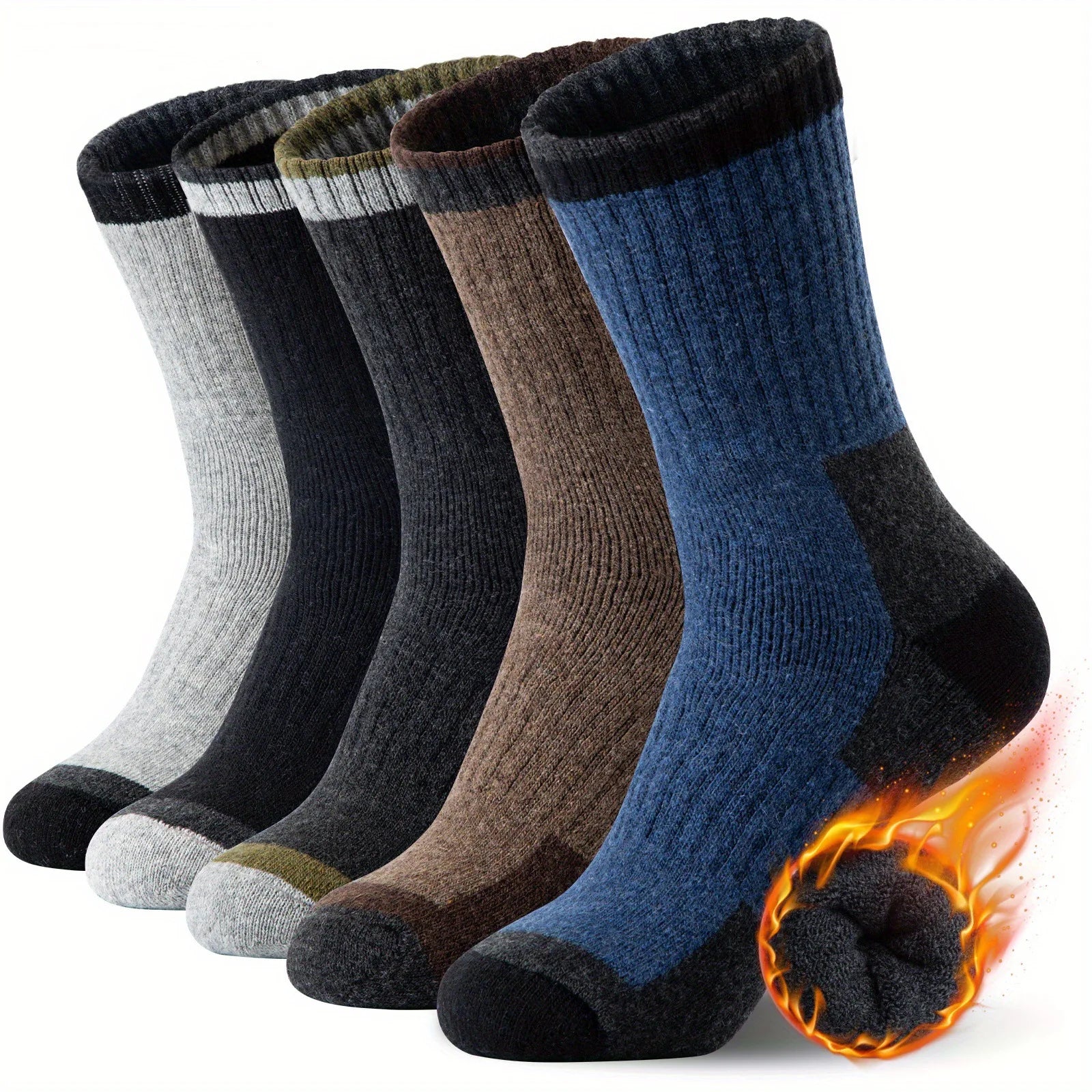 Breathable Winter Thermal Thickened Warm Moisture Wicking Merino Wool Socks
