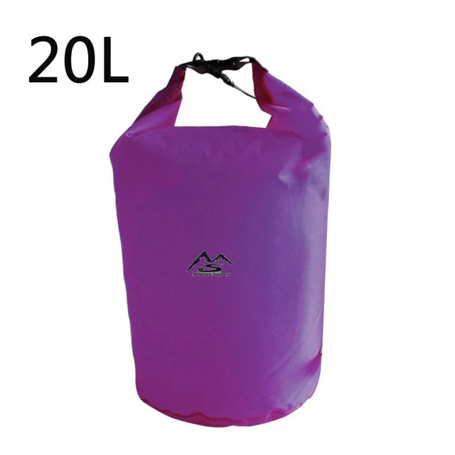 Waterproof PVC Roll-Top Dry Bag | Roll-Top Buckle Closure, Shoulder Strap Loop | Available in 5L–70L | RUNGEAR