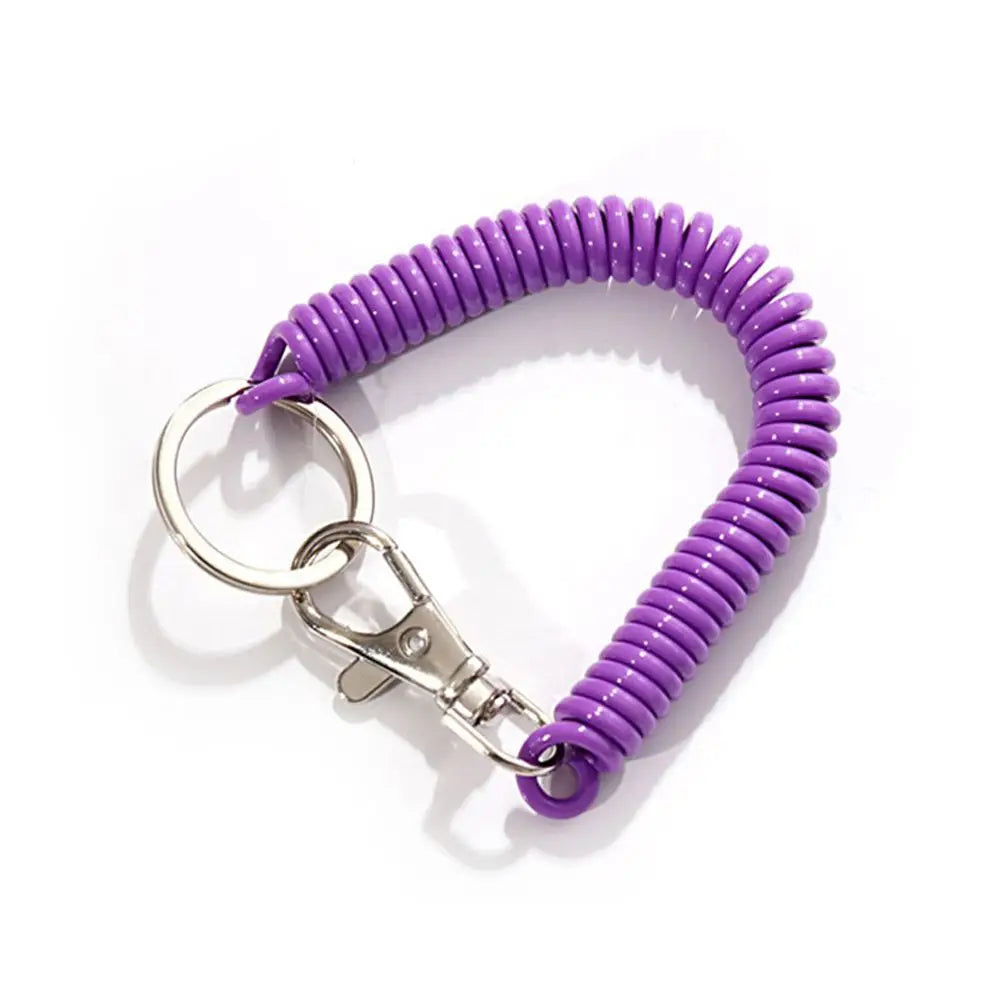 Elastic Coil Spring Wrist Keychain – Stretch Spiral Wristband Key Ring for Running, Gym & Outdoor Use | RUNGEAR
