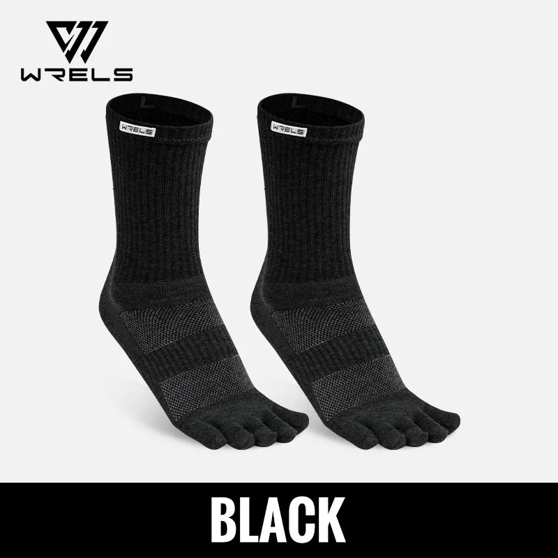 Five Finger Toe Socks | Arch Support Running Socks with Moisture-Wicking Cotton | 1, 2 or 3 Pairs