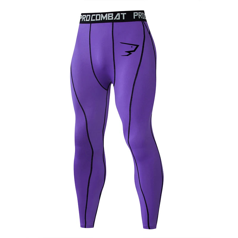 Men's Compression Running Tights | Quick-Dry Sports Leggings for Training & Gym