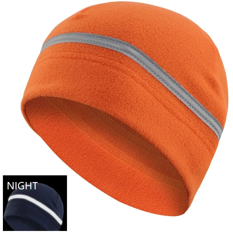 Reflective Hat Gear: High Visibility Safety Beanie, Reflective Knit, Ribbed Warm Winter Hats for Night Running, Hiking, Cycling / Rungear