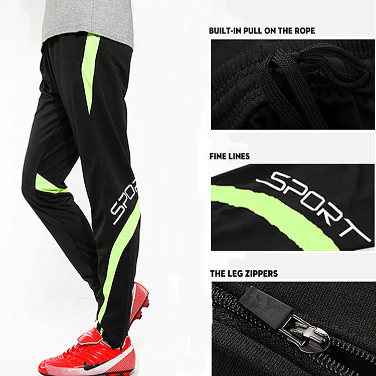 Men's Training Joggers with Zipper Pockets – Slim Fit, Elastic Waist | Running & Gym