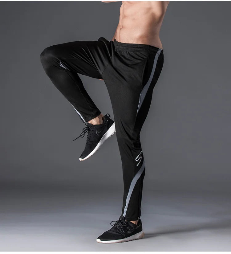 Men's Training Joggers with Zipper Pockets – Slim Fit, Elastic Waist | Running & Gym