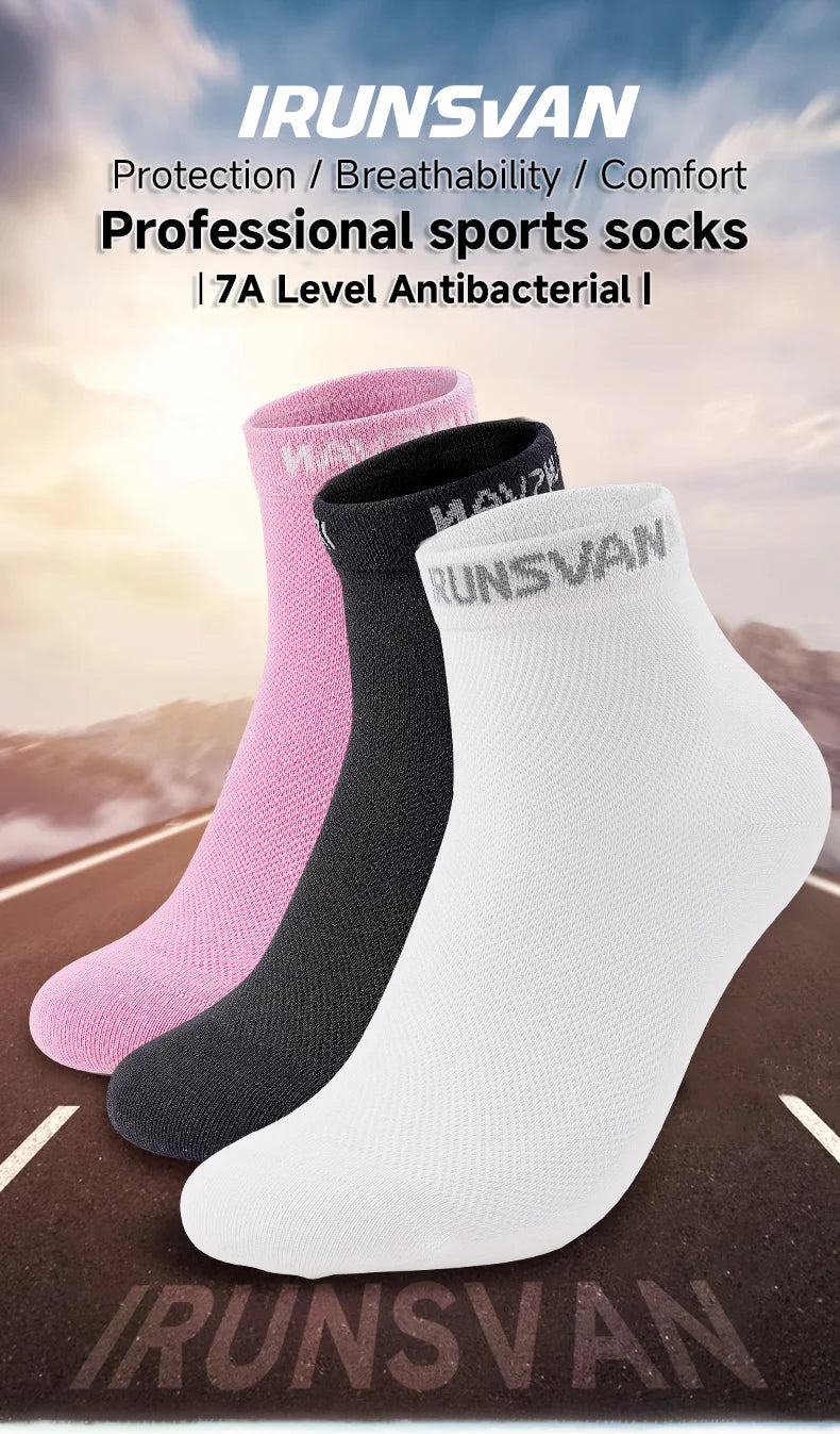 Anti-Pilling Breathable Running Ankle Socks – Moisture-Wicking, Antibacterial & Odour-Proof | 1, 5 or 10 Pairs