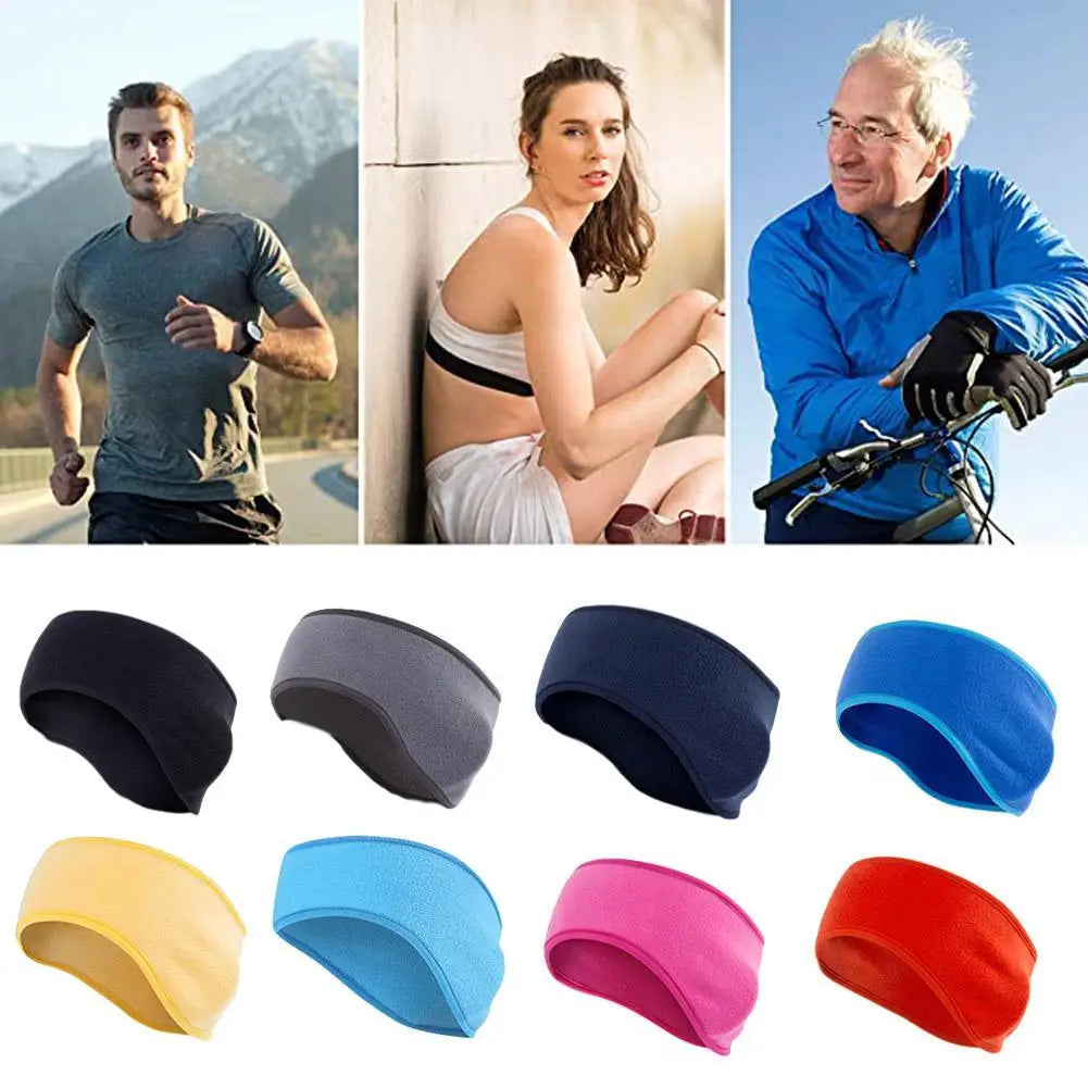 Unisex Fleece Ear Warmer Headband | Thin & Lightweight | Running & Winter Sports