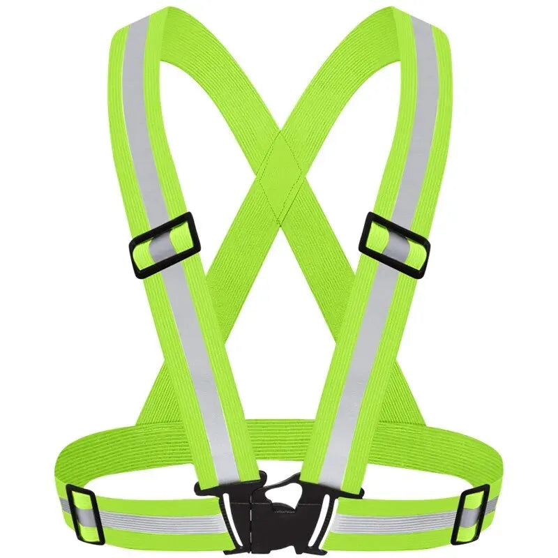 Reflective Elastic Safety Vest – Adjustable High-Visibility Gear for Night Running & Cycling