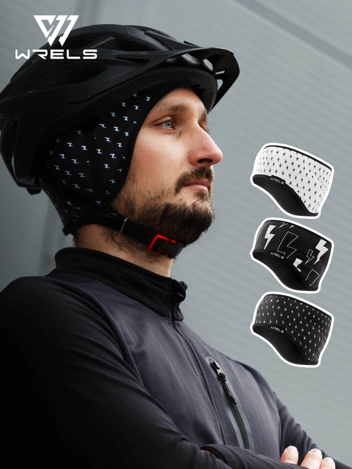 Running Hat Accessories: WRELS Thermal, Windproof, Stretchy Fleece Headband Sports Sweatband for Running Skiing, Hiking, Walking / Rungear