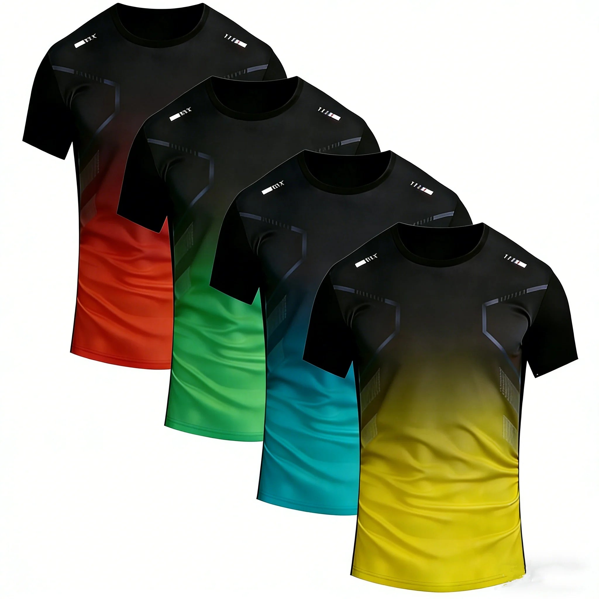Men's Quick Dry Apparel: Short Sleeve, Moisture Wicking Round Neck Workout T-Shirt / Rungear