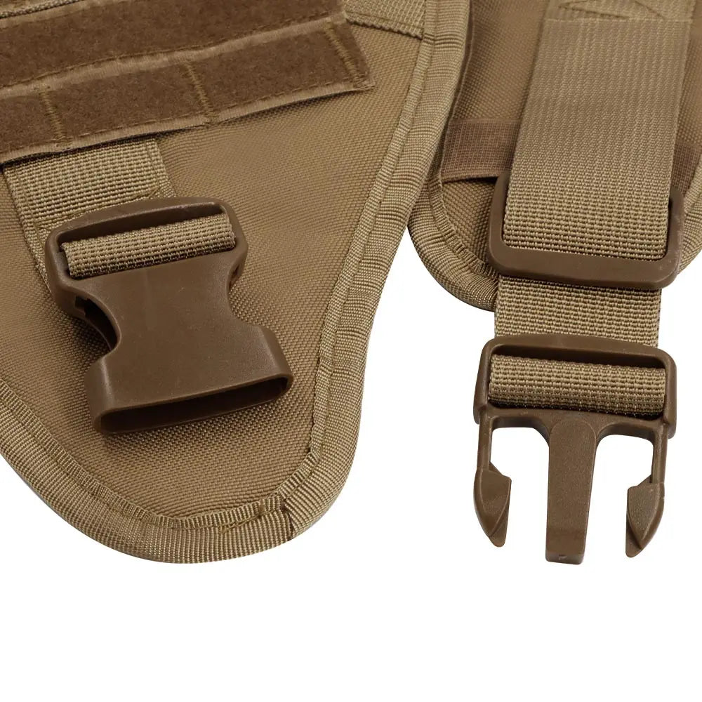 Tactical Military Dog Harness | Padded, Quick-Release Vest for Medium & Large Dogs | S–XL