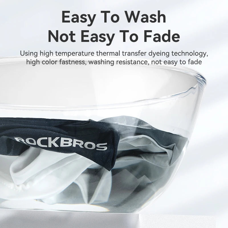 ROCKBROS Ice Silk Neck Gaiter – UV Protection, Unisex Running & Cycling | RUNGEAR