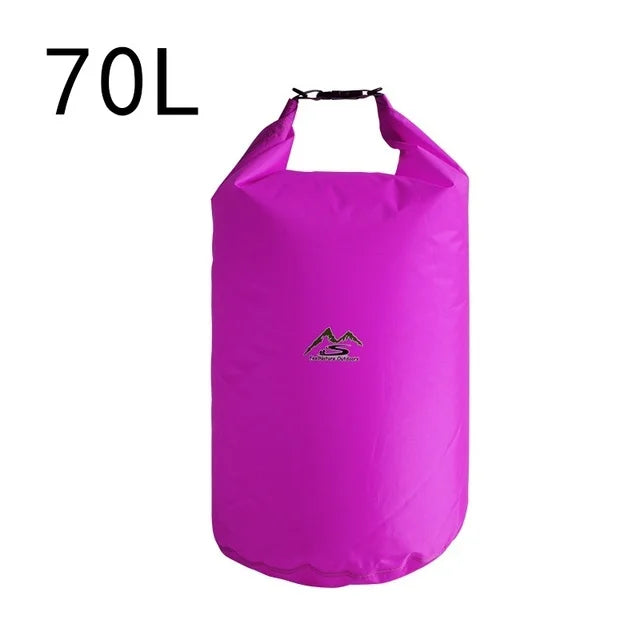 Waterproof PVC Roll-Top Dry Bag | Roll-Top Buckle Closure, Shoulder Strap Loop | Available in 5L–70L | RUNGEAR