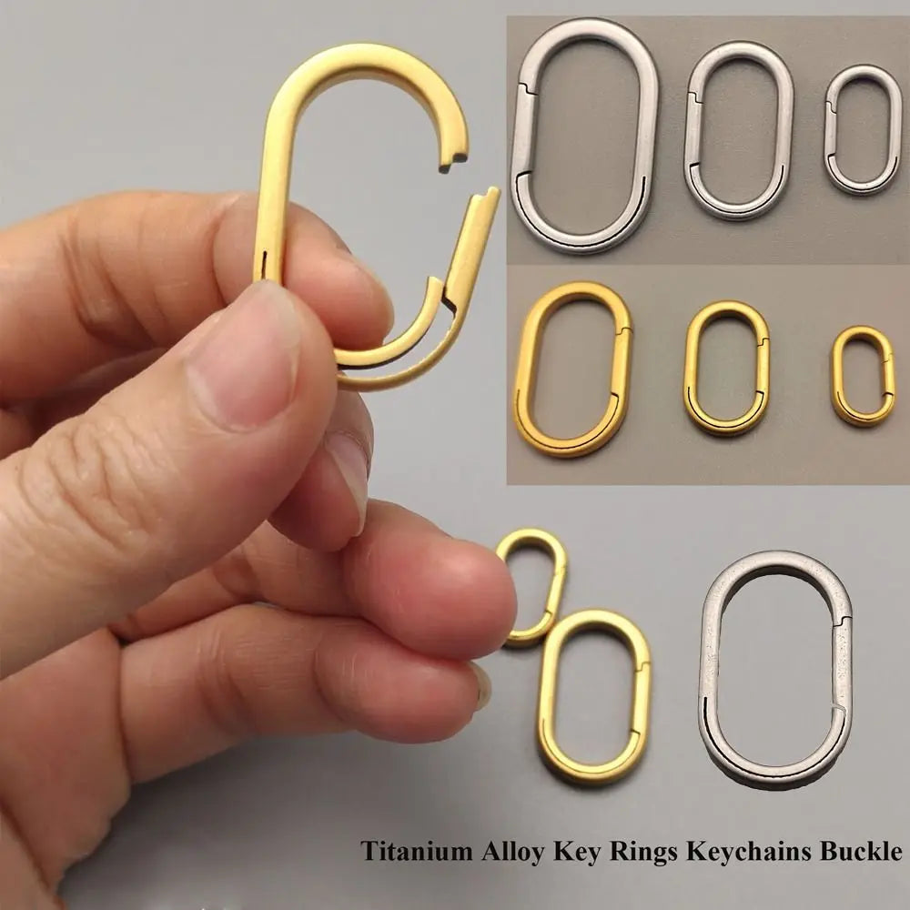 Run Gear Accessories: 1PC Super Lightweight, Titanium Alloy Key Rings 18mmx10mmx3.0 / Rungear