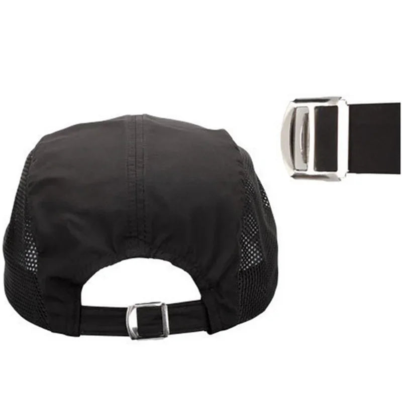 Quick-Dry Breathable Mesh Running Cap – Adjustable Baseball Visor | Sun Protection | Unisex