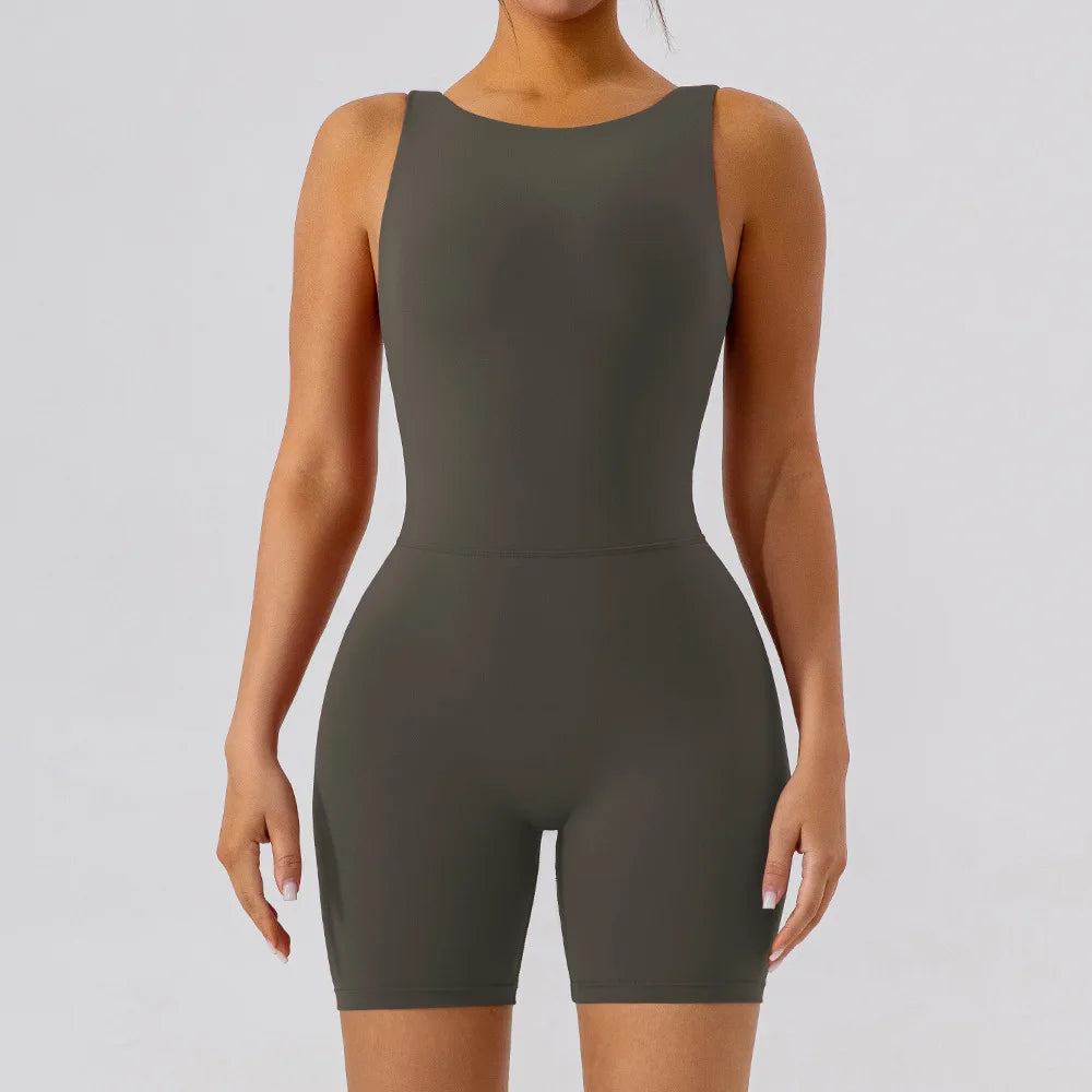 Women's Activewear Apparel: Fitness Sports Jumpsuits Workout Outfit, Push-Up Activewear / Rungear