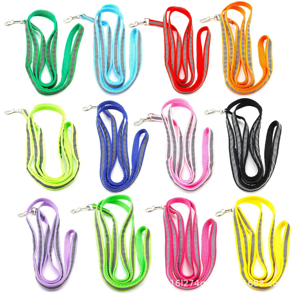 Reflective Durable Dog Leash 1.2M for Puppy Training For Dog Attachment For Collar Harness