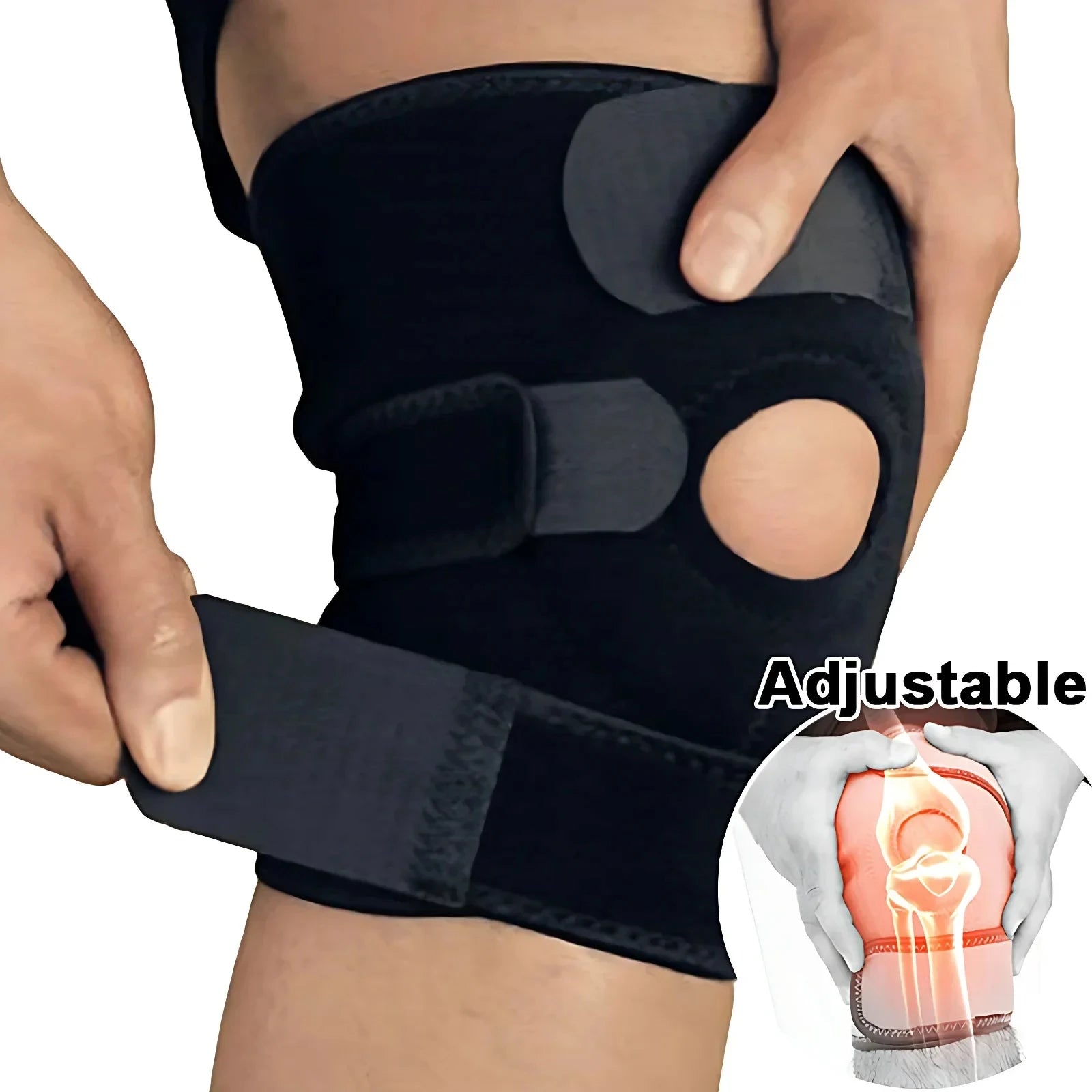 Recovery Gear Accessories: Sports Strengthening, Protective Spring Knee Supports for Outdoor Sports, Hiking, Running / Rungear