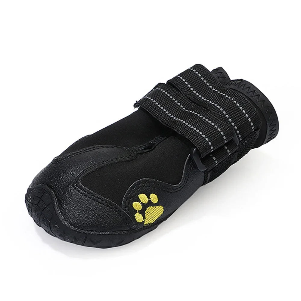 Waterproof Anti-Slip Rubber Dog Boots | Silica Gel Paw Protector Booties for Hot Pavement, Snow & Rain | RUNGEAR