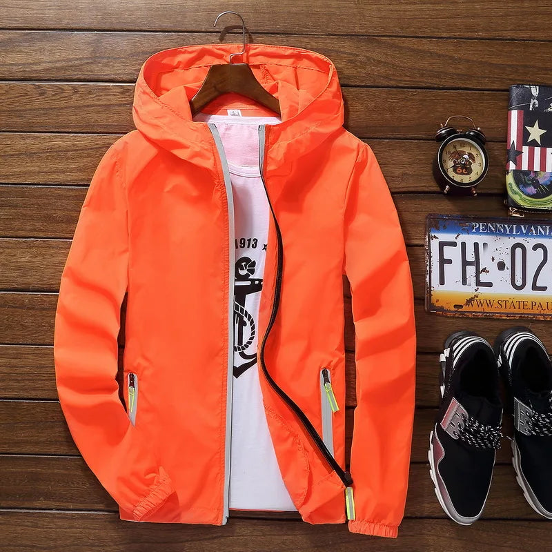 Men's Running Apparel: Long Sleeved ,Breathable, Quick-Drying Reflective Windbreaker / Rungear