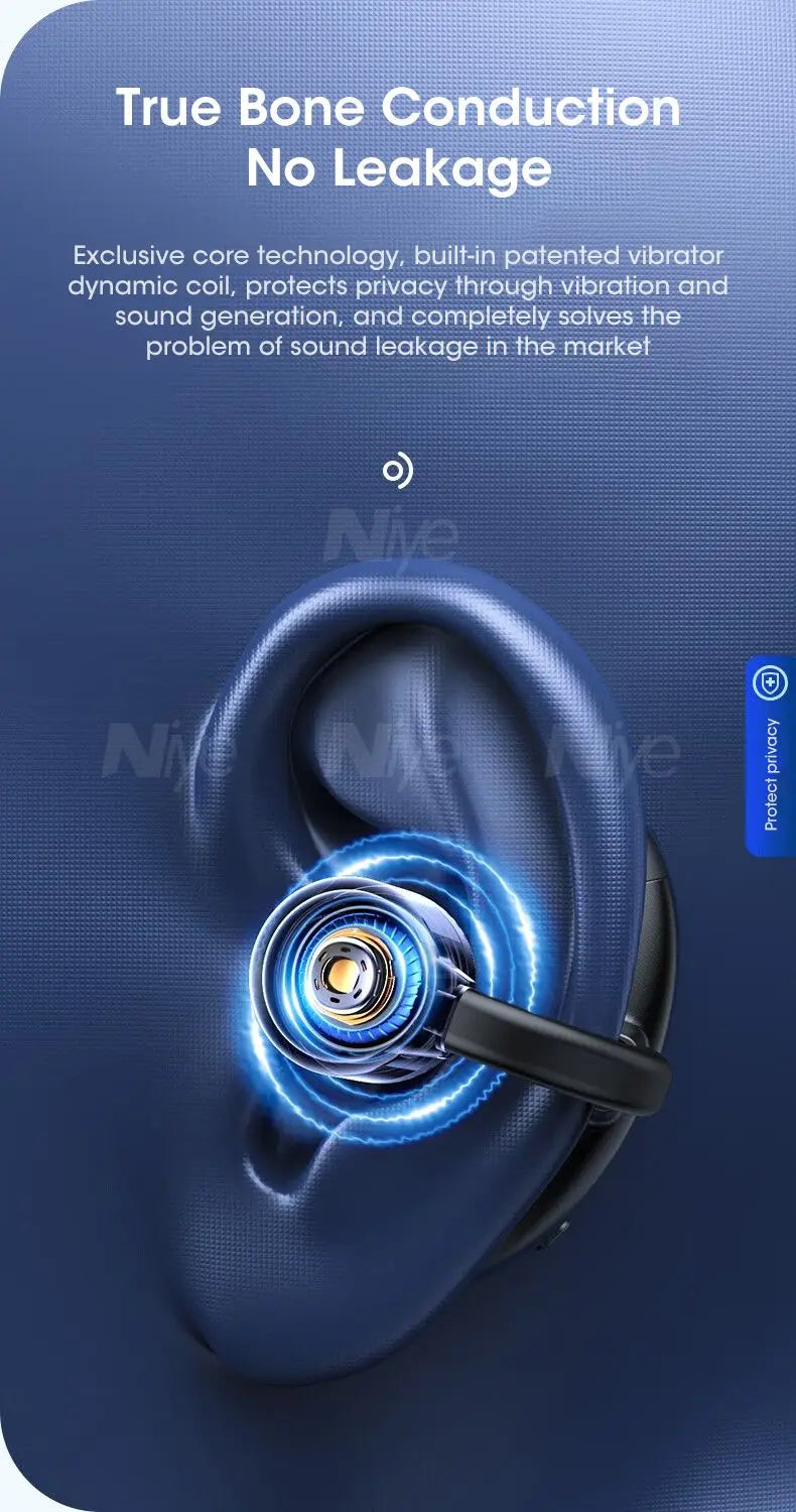 Running Tech Gear: Bluetooth, Wireless, Bone Conduction Cuff Earbuds TWS Sound For Sports Running / Rungear