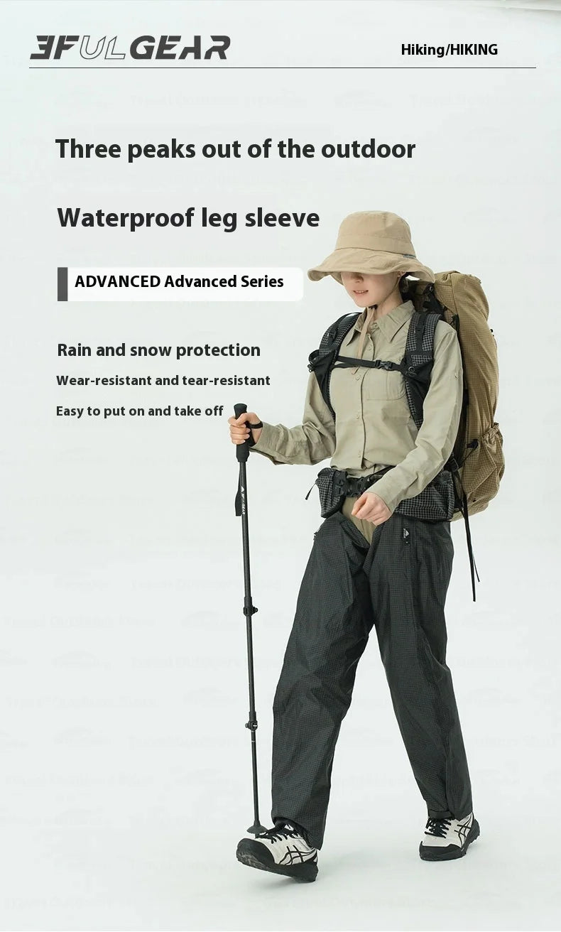 Trail Gear Apparel: 3F UL GEAR Outdoor Adjustable, Tear Resistant, Waterproof Leg Covers / Rungear