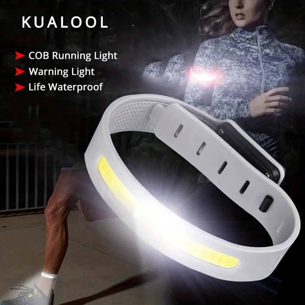 Safety Running Gear: USB Rechargeable, Waterproof, Running Arm LED Safety Flash Light for Night Jogging, Hiking, Outdoor Sports / Rungear