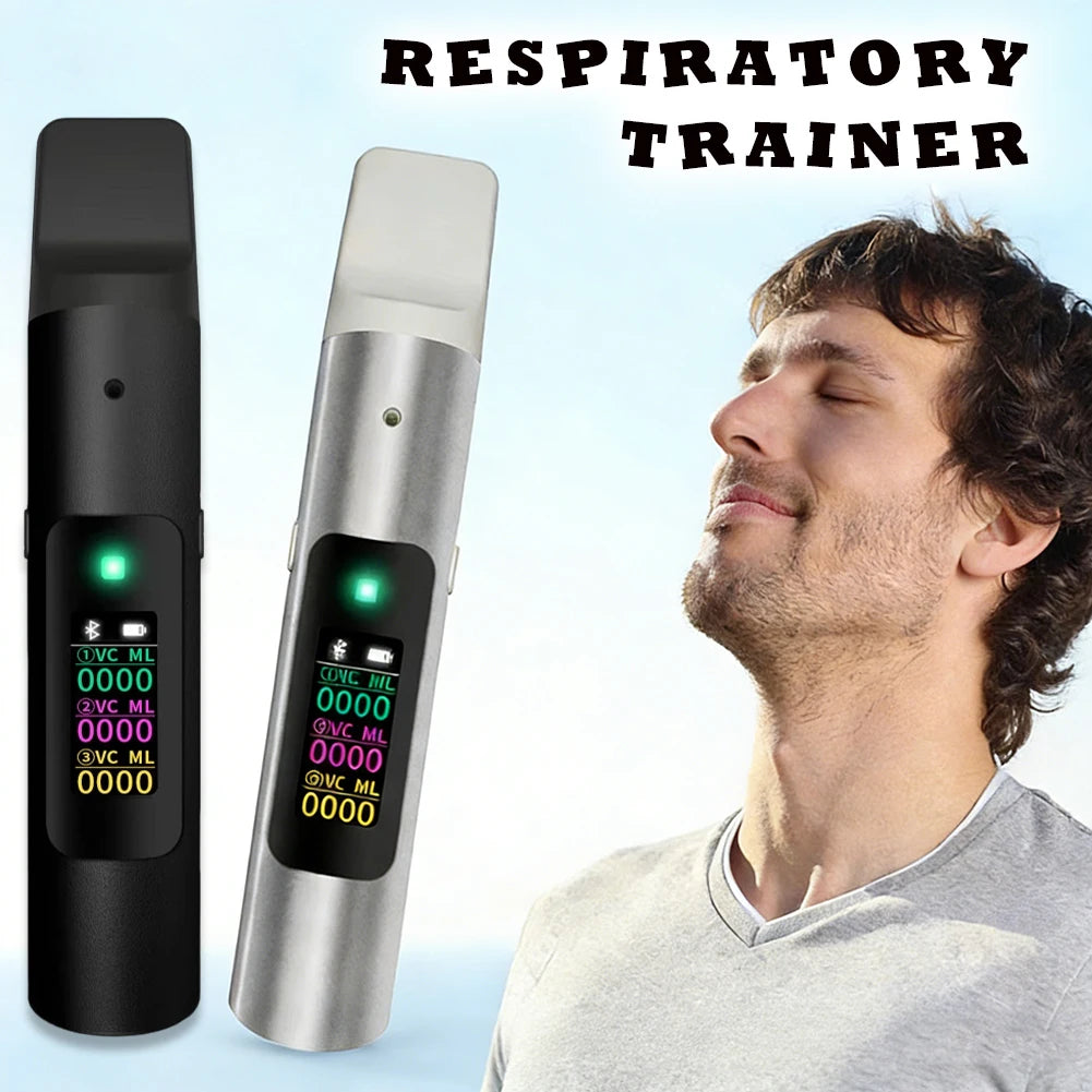 Portable Electronic Respiratory Trainer | Smart Bluetooth Lung Capacity Tester