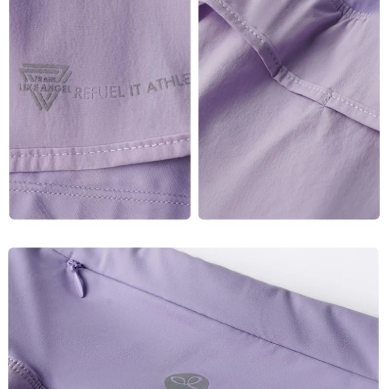 DRUR 2 In 1 High Waist Pants With Pockets Fitness Running Women Shorts Sportwear 2025