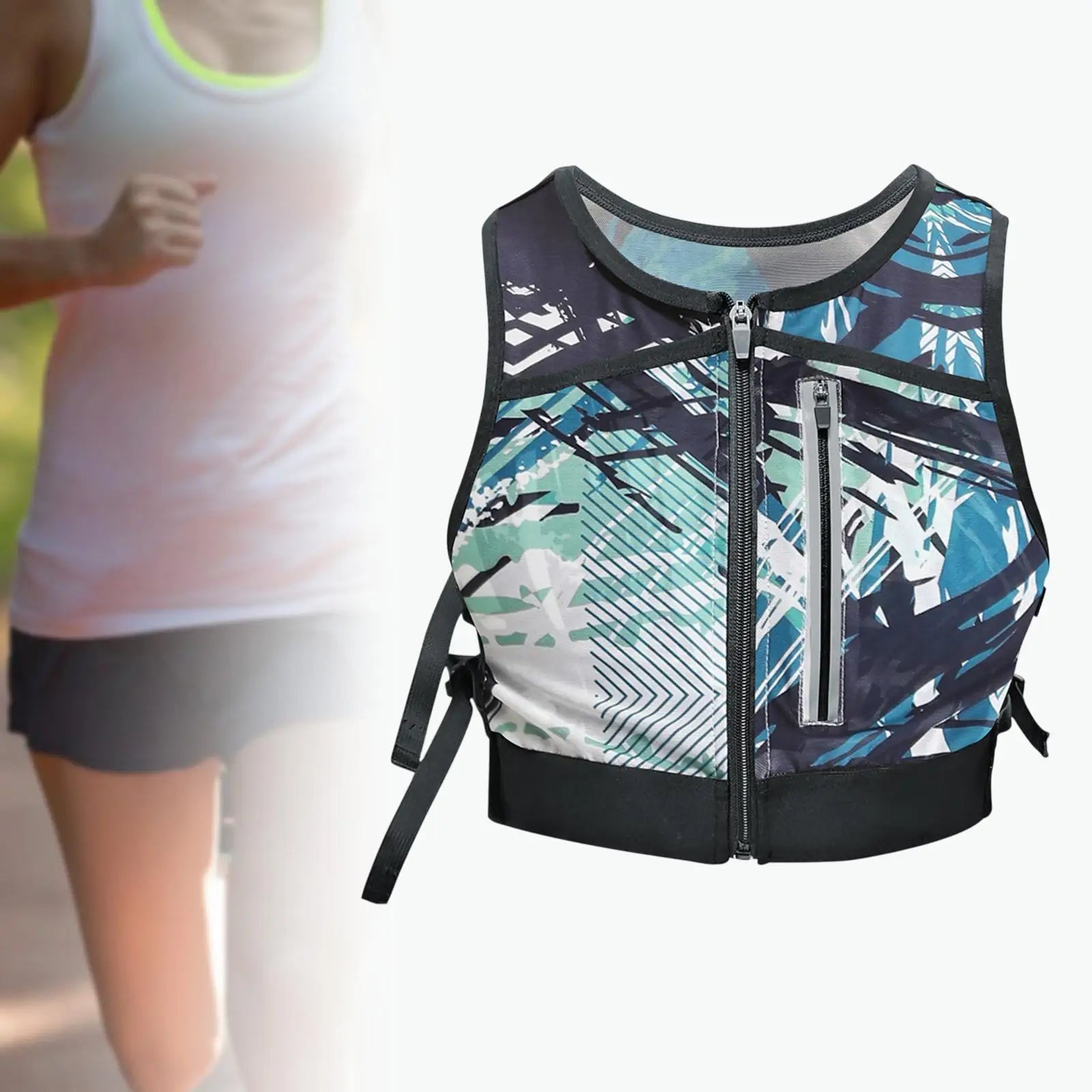 Running Reflective Gear: Breathable, Neoprene Chest Pack with Multi Pockets for Jogging, Hiking, Racing / Rungear
