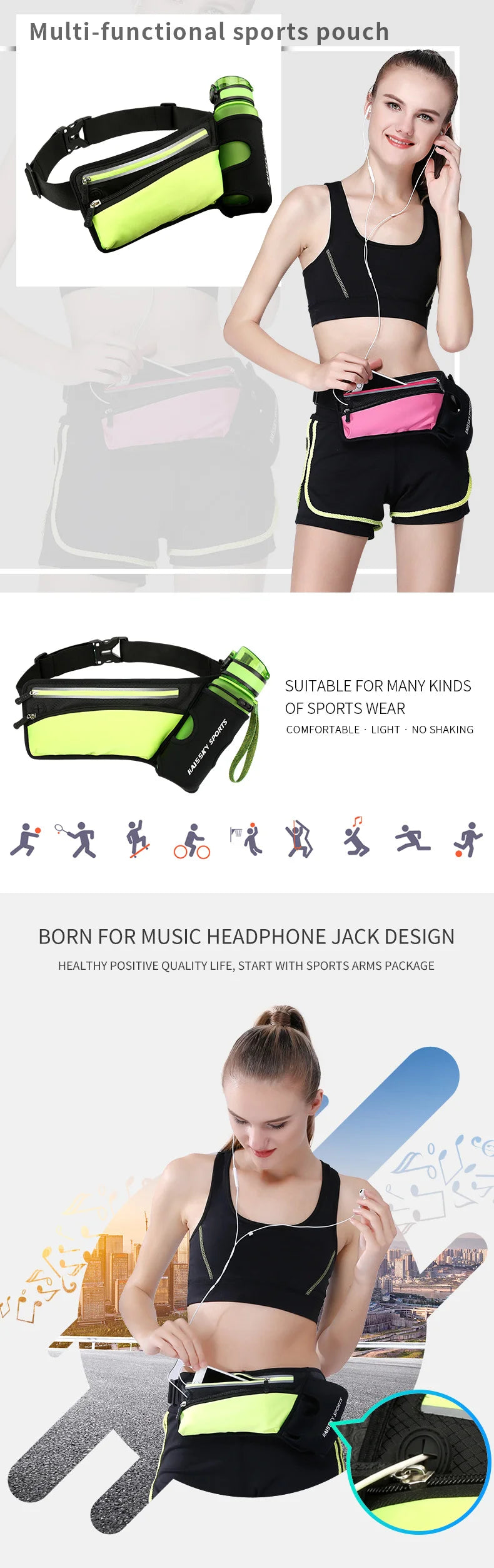 Running Waist Bag with Phone Holder – Lightweight Sports Fanny Pack for iPhone & Android | RUNGEAR