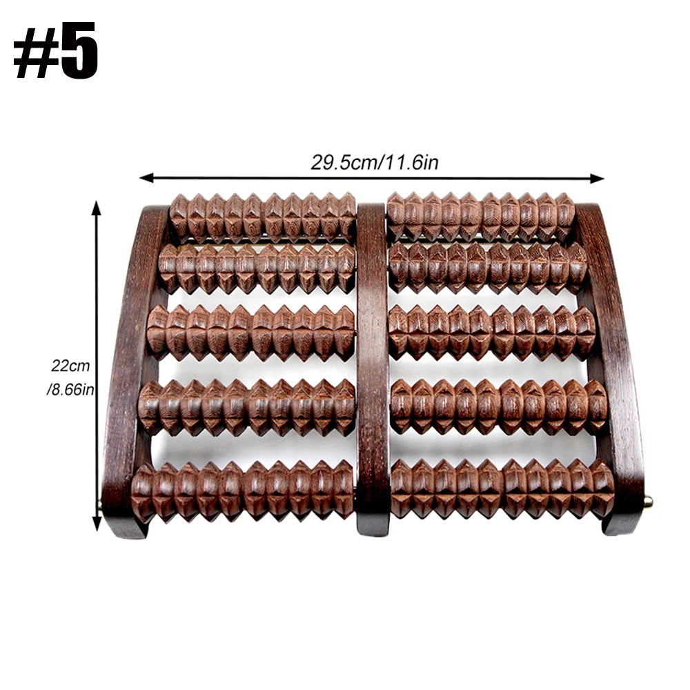 Wooden Foot Roller Massager | Plantar Fasciitis, Heel Spur & Arch Pain Relief