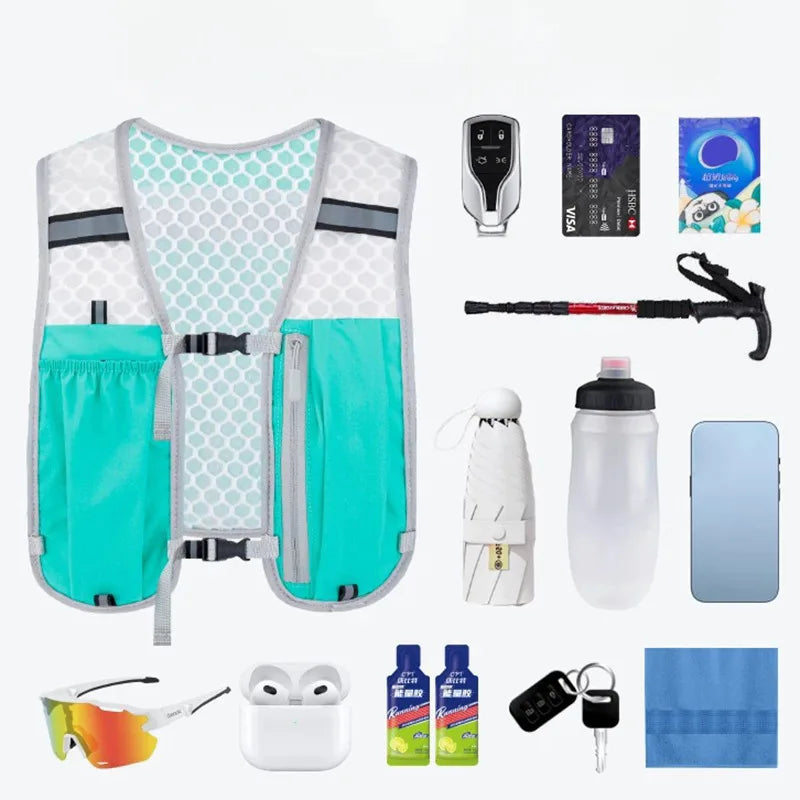 Ultralight Running Hydration Vest | Breathable Unisex Pack for 500ml Bottle — Running, Hiking & Cycling