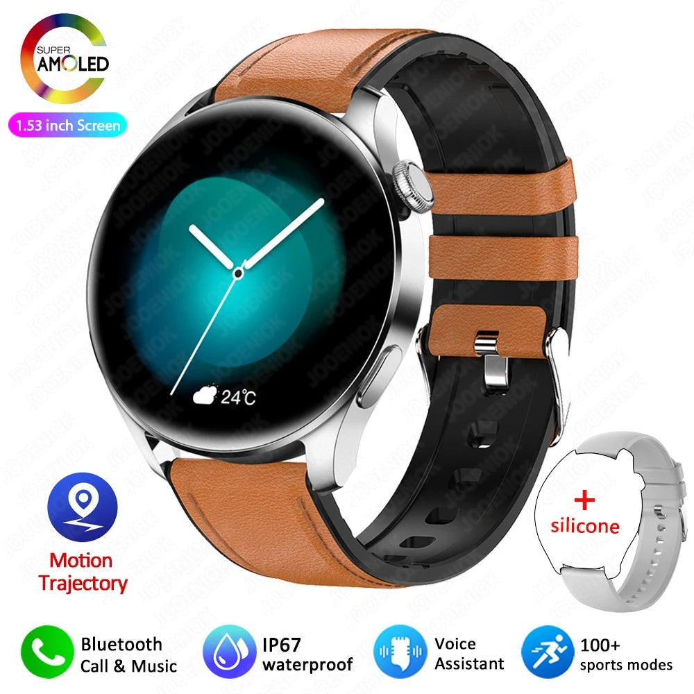 Tech Accessories Gear: 2026 New Smart Watch For Men HD AMOLED Screen, GPS, Motion Heart Rate, Bluetooth, Calls / Rungear