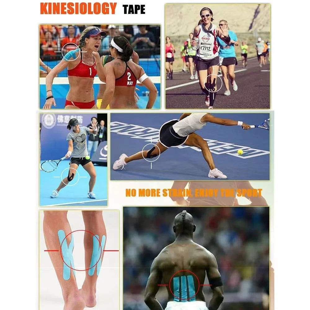 Kinesiology Tape – Waterproof Athletic Sports Tape for Muscle & Joint Support