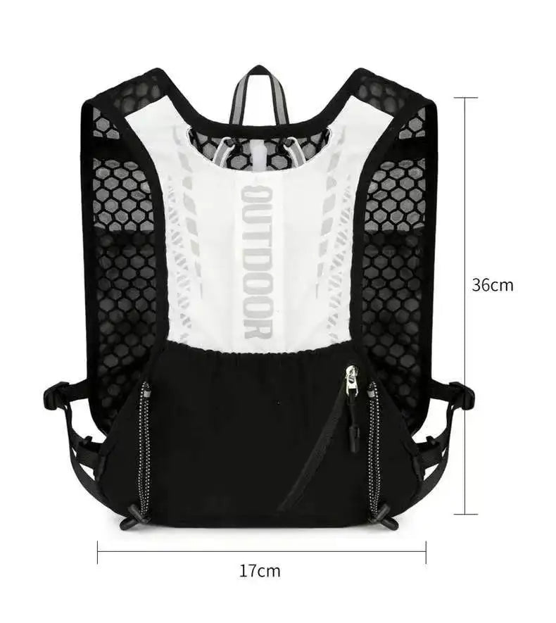 Running Hydration Vest – Lightweight, Reflective, Bladder-Compatible | Trail Running, Cycling & Hiking | Black, Pink