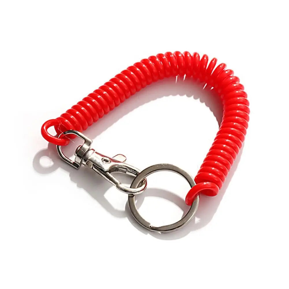Elastic Coil Spring Wrist Keychain – Stretch Spiral Wristband Key Ring for Running, Gym & Outdoor Use | RUNGEAR
