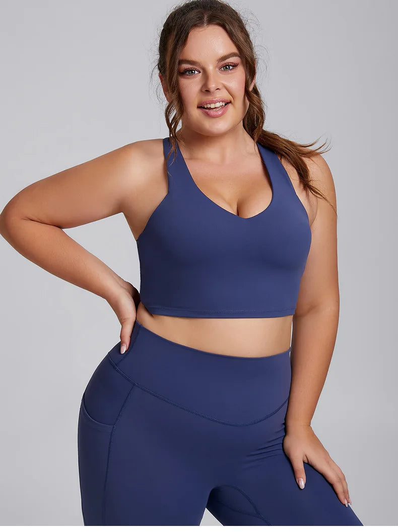 Women's Activewear Sets: 1/2PC Plus Size, Super Stretch Sports Bra Gym Leggings Fitness Suit S-3XL / Rungear