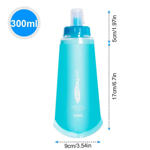Collapsible Silicone Water Bottle — BPA Free | 150ml to 750ml | Running, Hiking & Travel