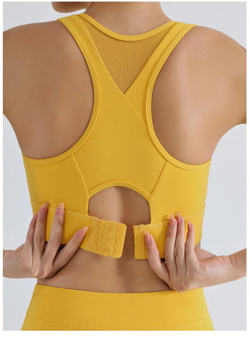 Women's Running Clothing: High Impact Full Support Adjustable Push Up Sports Bra Up To 3XL / Rungear