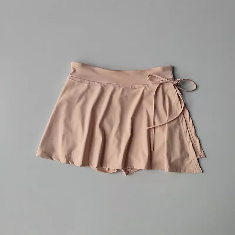 Women's 2-in-1 High-Waist Sports Skirt – Running, Tennis, Golf & Yoga Skort with Shorts